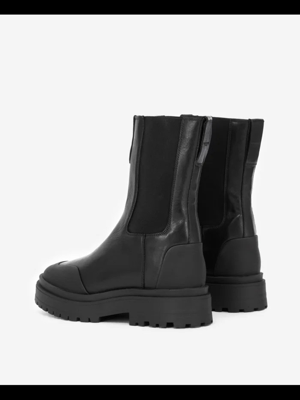 The Kooples Black Chelsea Platform Boots - Size 39